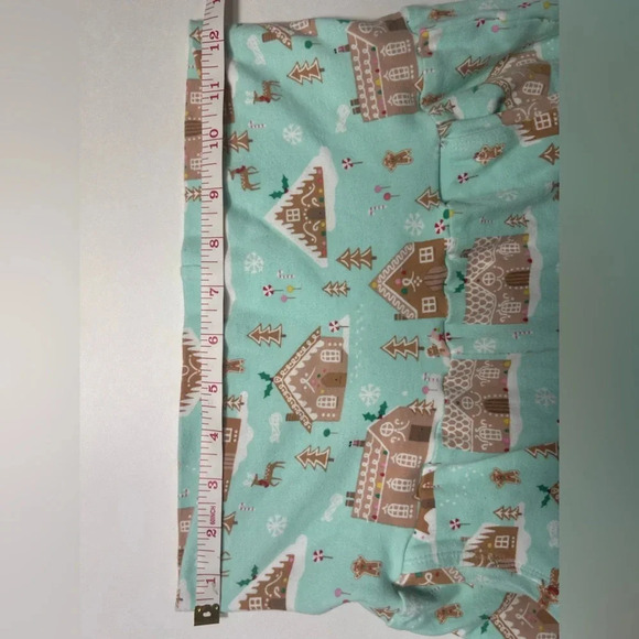 Cozy Christmas Pants w/ Gingerbread xmas Town Design - Picture 2 of 9